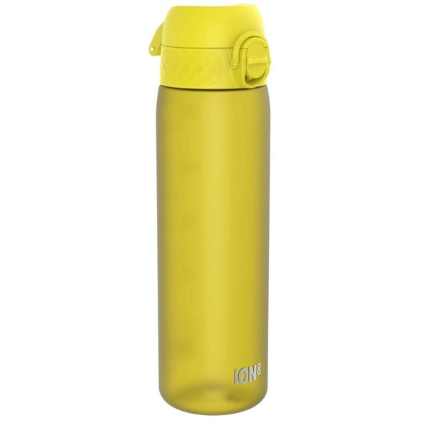 ION8 Leak Proof Slim Water Bottle, Recyclon, Yellow, 500ml (18oz)