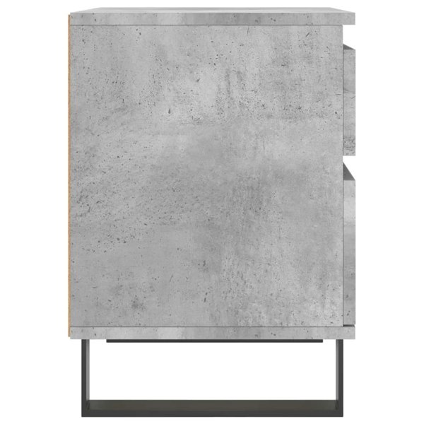 Berkfield Bedside Cabinet Concrete Grey 40x35x50 cm Engineered Wood