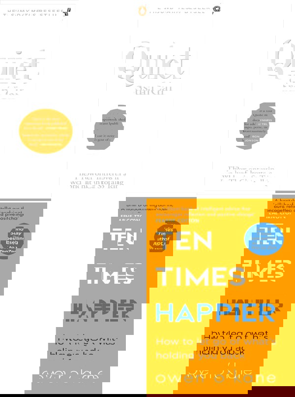 Ten Times Happier, Quiet The Power of Introverts in a World 2 Books Collection Set