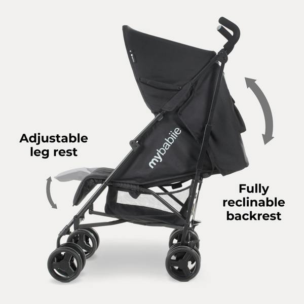My Babiie MB01 Lightweight Stroller - Quilted Black
