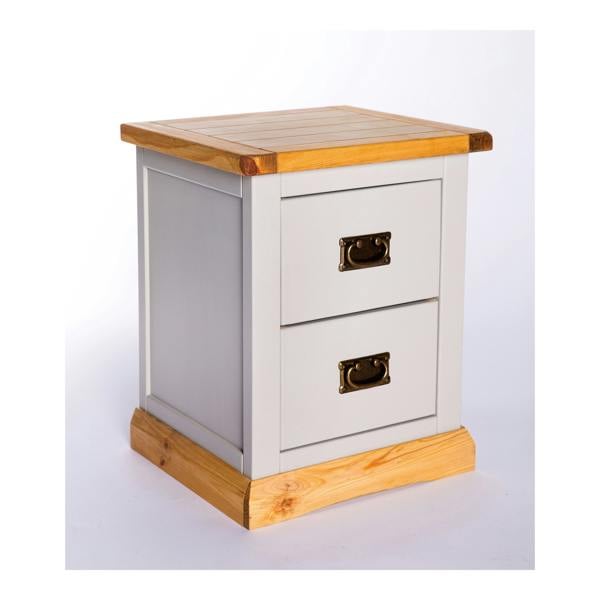 Cabinet Bits Bomporto 2 Drawer Bedside Table