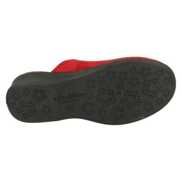Padders Ladies Padders Wedge Heel Slipper Sable