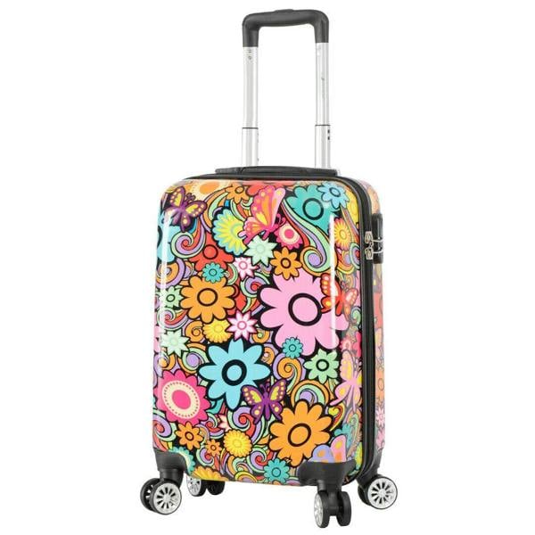 Infinity Luggage Hard Shell Printed Cabin Suitcase 35 x 23.5 x 56 cm Luggage Suitable for Easyjet, Ryanair, Wizzair