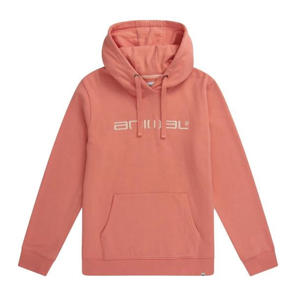 Animal Womens/Ladies Maya Organic Hoodie - Coral - 