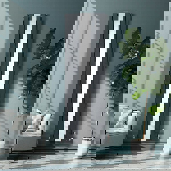 Monstershop Flat Mirror Radiator - 1800mm x 565mm - Anthracite Grey