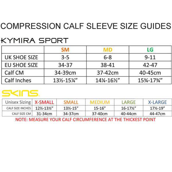 Kymira Pro Compression Infrared Calf Sleeves (KY-CSL)