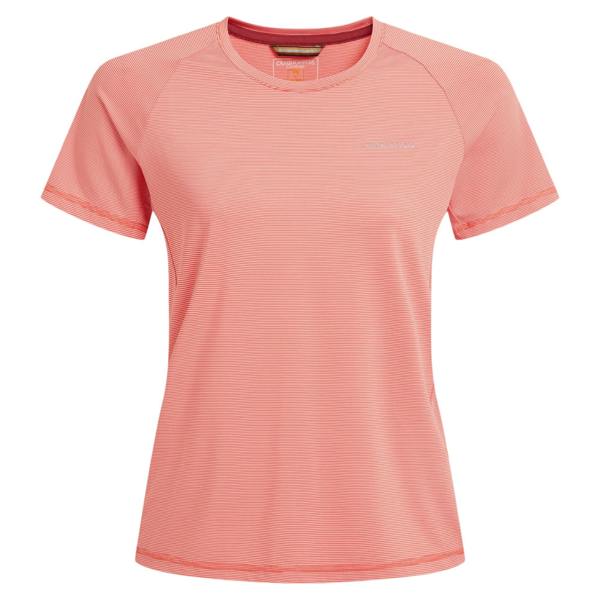 Craghoppers Womens/Ladies Ellie Short-Sleeved T-Shirt - Deep Coral - 
