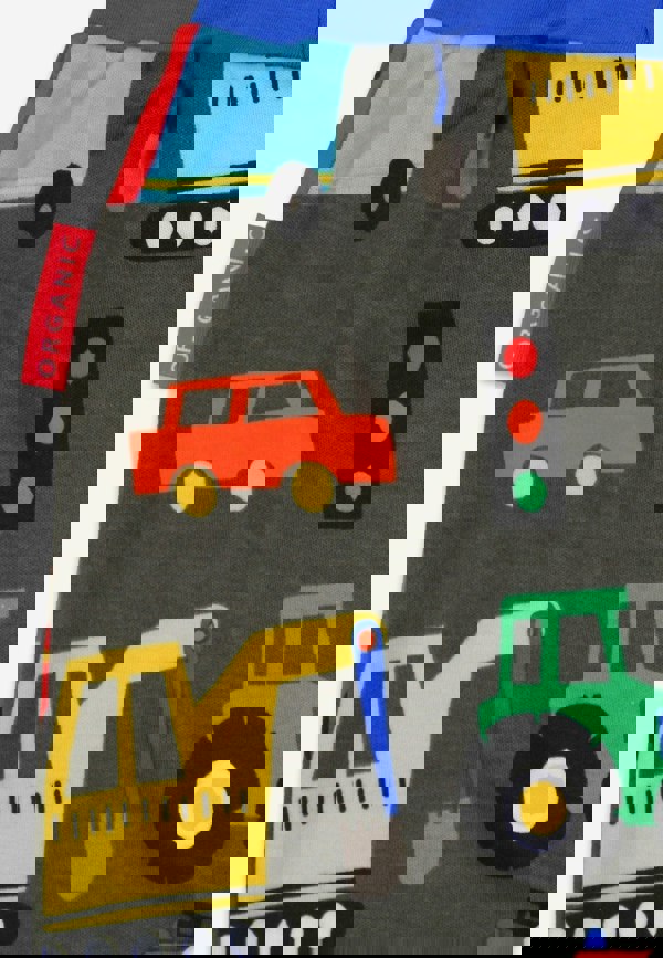 Organic Transport Print Yoga Pants - Toby Tiger