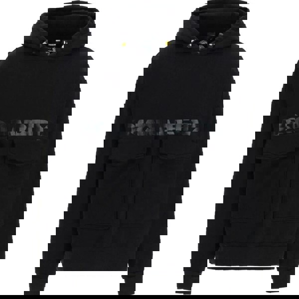 Dsquared2 Printed Logo Large Pockets Black Hoodie S