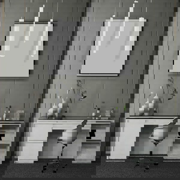 Milagro Hudson Triple Pendant Lamp Hand Made High Quality Elegant Cylindrical Design With Matt Finish