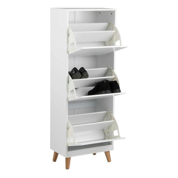 Wyld Haus Tokyo White Shoe Cabinet 3 Doors