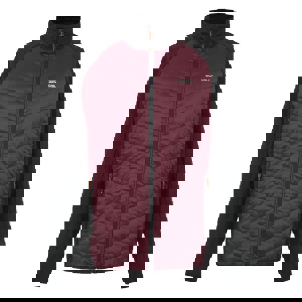 Regatta Mens Sacramento 3 in 1 Waterproof Jacket - Dark Maroon/Black