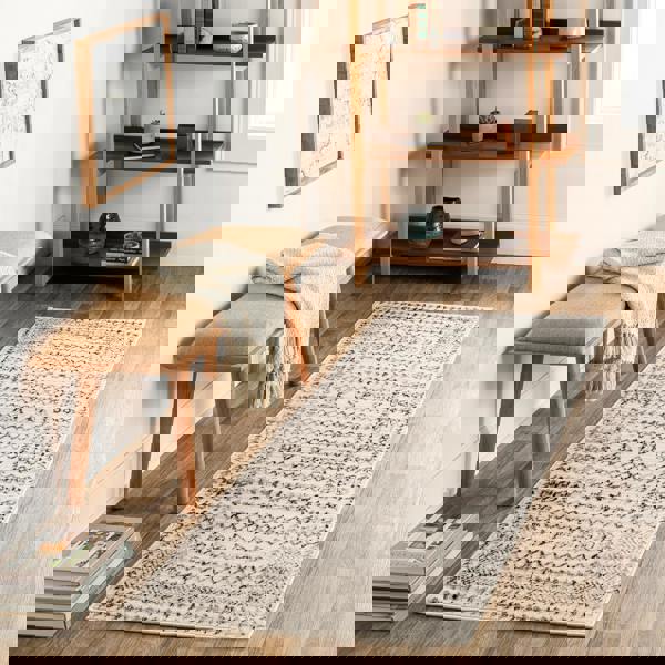 Livabliss Pisa-Geometric Grey Off-White Black Rug