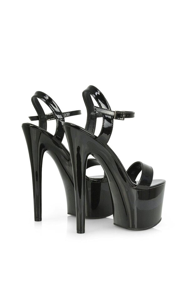 XY LONDON Statement Strappy Sky High Stiletto Platform Heels