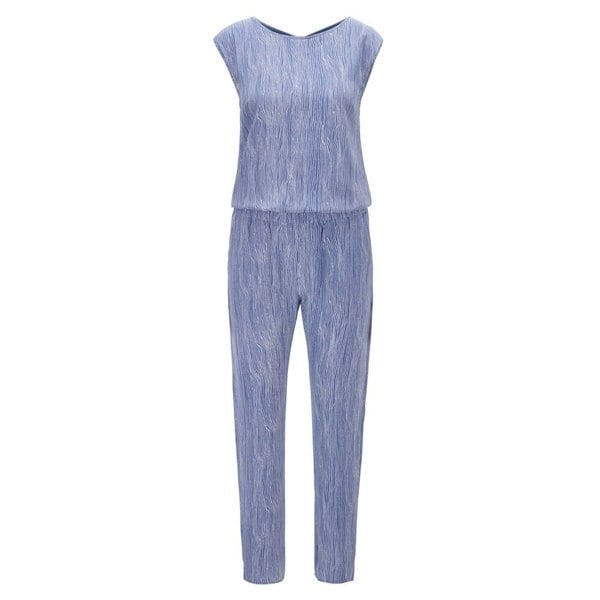 Boss Womens/Ladies Acoretta2 Jumpsuit - Blue/White