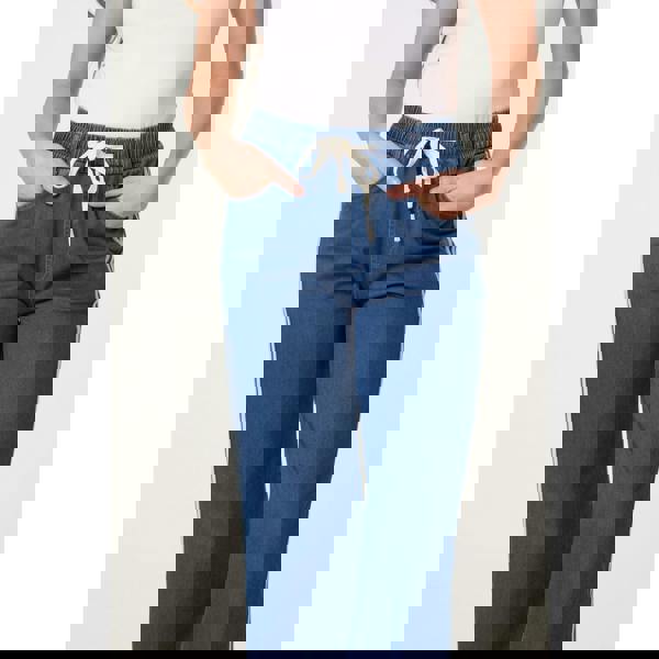 Blue Vanilla Side Stripe Jeans With Drawstring