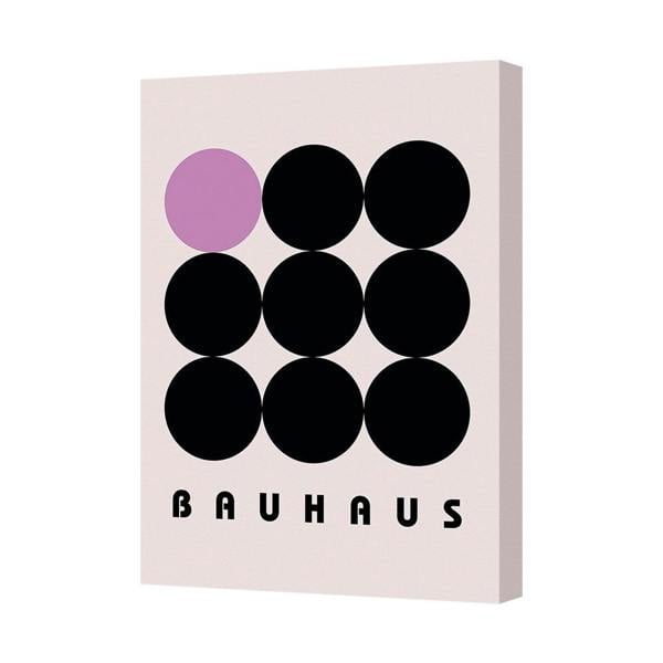Benjamin Tate Design Bauhaus Circle Grid Canvas Print Modern Abstract Wall Art