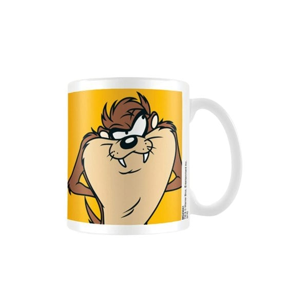 Looney Tunes Taz Mug - White/Yellow/Brown