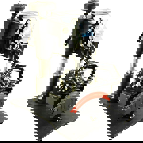 PixMax Sublimation Cap Heat Press Machine with a sturdy black base, adjustable pressure lever, and digital display for precise heat transfer