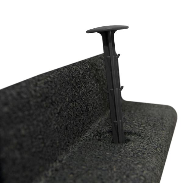 Flexible Lawn Edging 4.8m With Mallet - Black