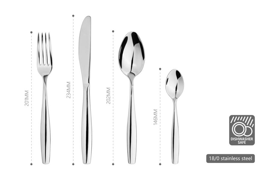 Cutlery Set Stainless Steel Fork Spoon Sets Anydate