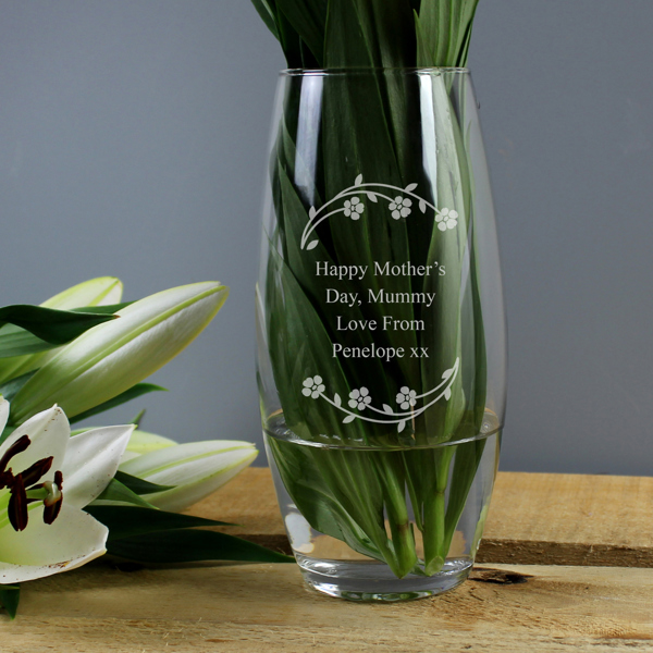 Personalised Memento Company Personalised Flower Vase