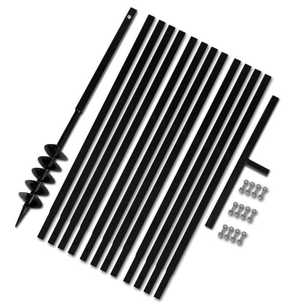 Berkfield Ground Drill with Handle 100 mm with Extension Tube 13 m Steel