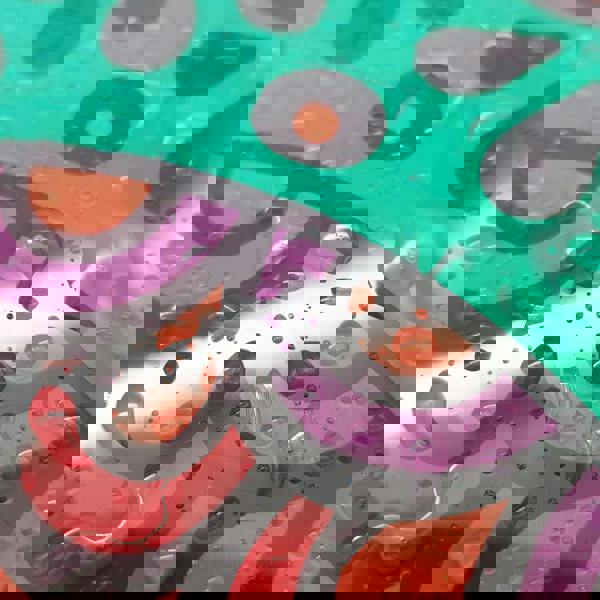 Colourful Mandala Spanish Glossy 3D Sticker Tile 15.4 cm (6 in) - 16pcs in a pack