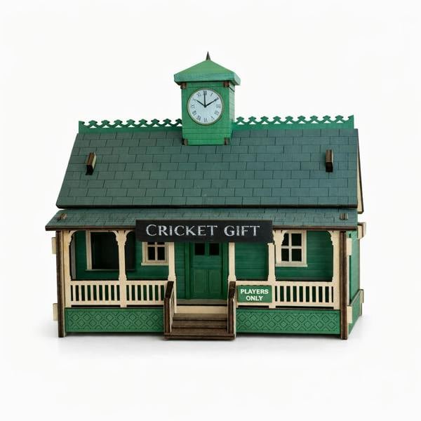 CRICKET-GIFTS Cricket Club Clubhouse Desk Tidy Self Assembly