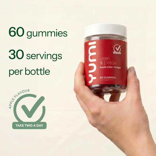 Yumi Nutrition Apple Cider Vinegar Gummies with B12 & Folic Acid