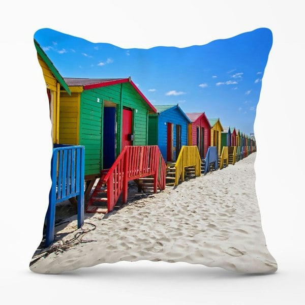 Warren Reed Beach Huts At Muizenberg Beach Cushions