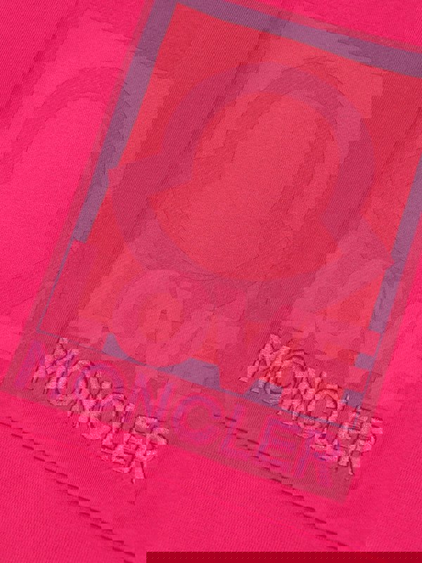 Moncler Enfant Girls Graphic Print Sweatshirt in Pink