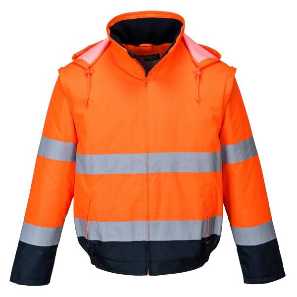 Hi-Vis 2-in-1 Contrast Essential Lite Bomber Jacket Portwest