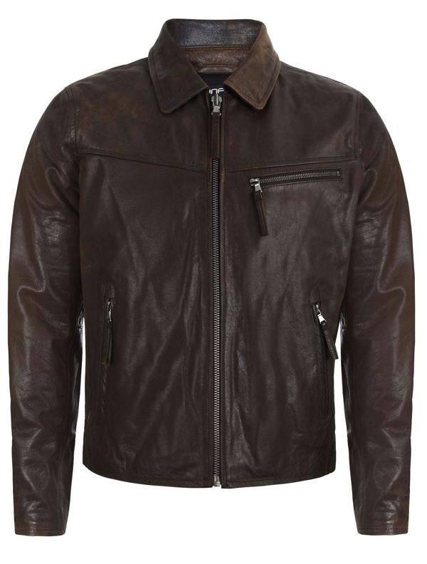 Infinity Leather Men's Harrington Cow Hide Leather Jacket-Lima
