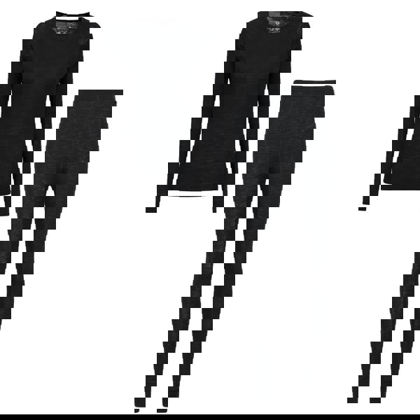 Mountain Warehouse Womens/Ladies Merino Wool Base Layer Set - Black