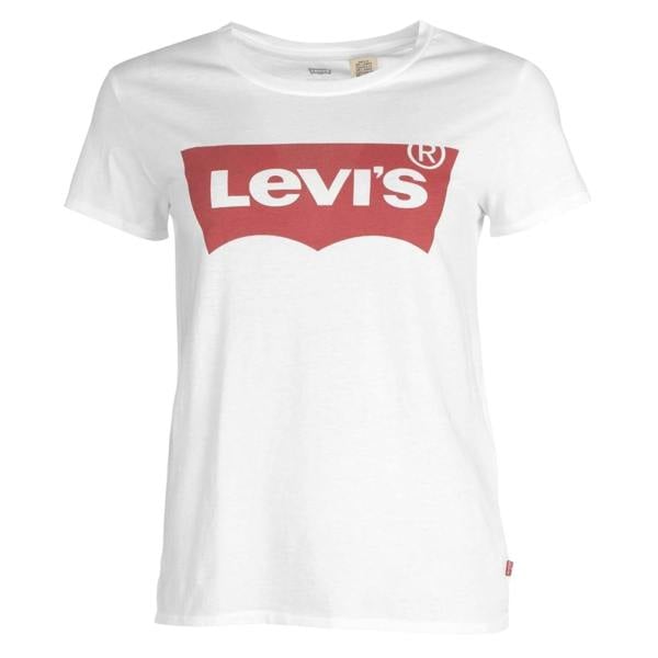Levis Womens/Ladies Batwing Logo T-Shirt - White - 
