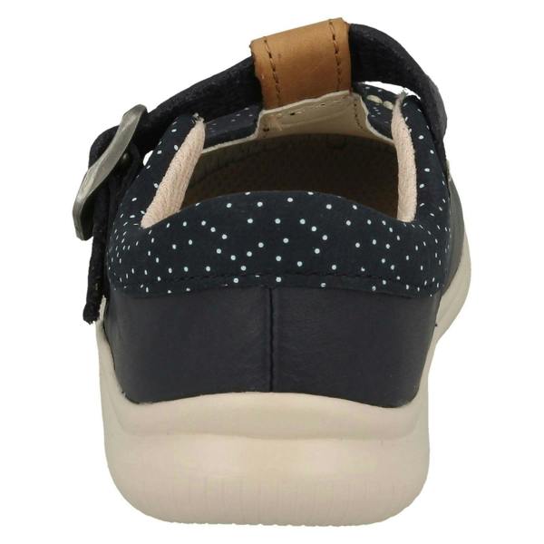 Clarks Girls Clarks Casual T-Bar Shoes Cloud Rosa