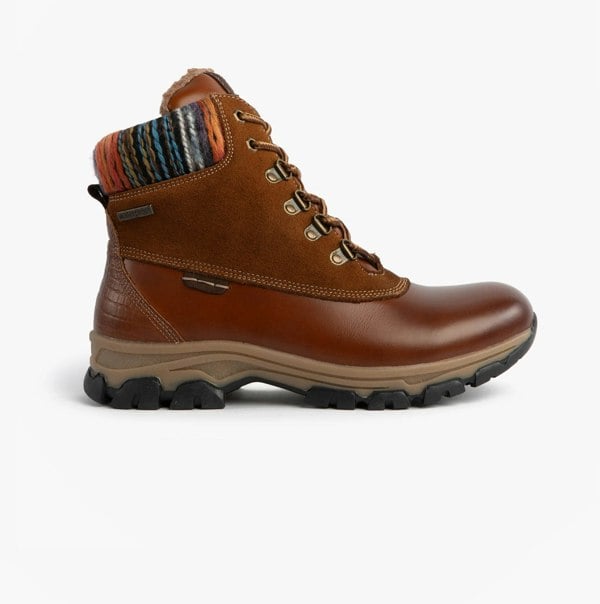 Josef Seibel WYNTER 02 Womens Waterproof Lace Up Boots Brandy