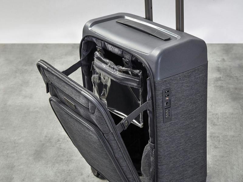 Rock Luggage Lightweight Soft Suitcase 4 Wheel Luggage Travel Trolley Cases Cabin Bags