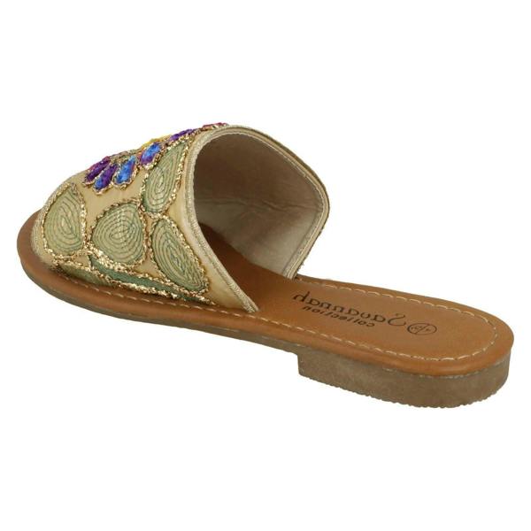 Savannah Ladies Savannah Flat Stitched Vamp Mules