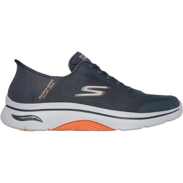 Skechers Arch Fit 2.0 Simplicity 2 Men's Trainers in Charcoal/Orange