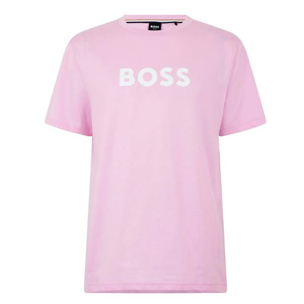 Boss Mens Hbw Logo T-Shirt - Light Pink - 
