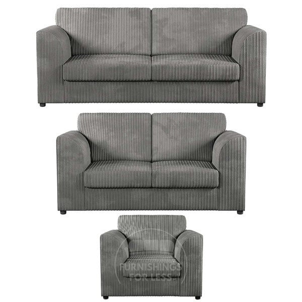 Luxor Full Jumbo Cord 3 Piece Suite - Full Back