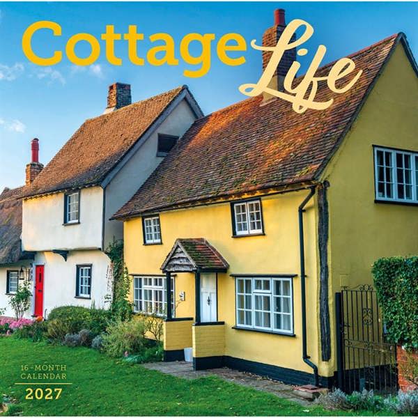 Cottage Life Calendar 2027, Wall Calendars, Month To View, Lifestyle, Gift