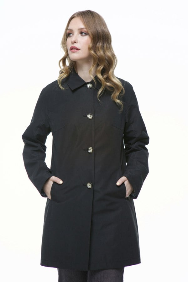 Elle Jennifer Single Breasted Basic Mac - Black