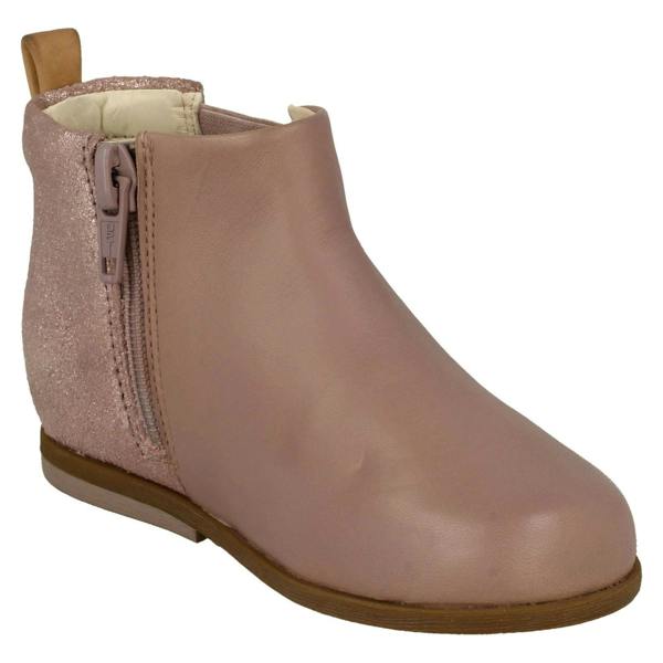 Clarks Infant Girls Clarks Glitter Detailed Ankle Boots Drew Fun