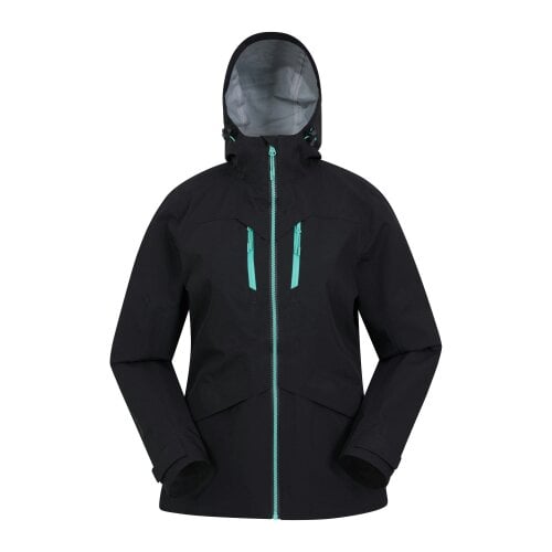Mountain Warehouse Womens Rhine Extreme 3 Layer Waterproof Jacket - Black