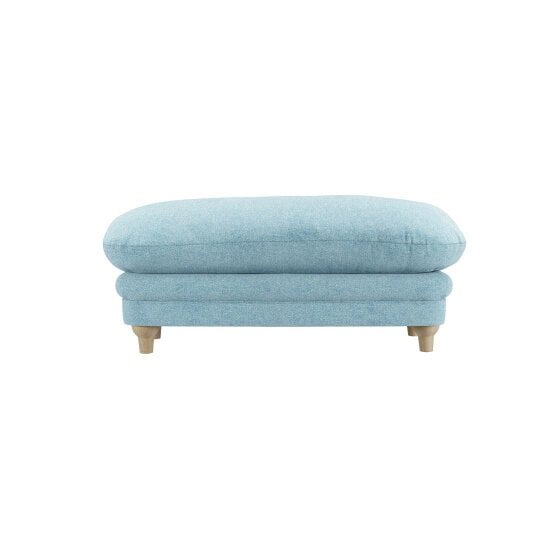 Wyld Haus Bambola Retro Soft Blue Chenille Cushioned Footstool