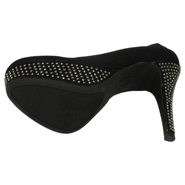 Spot On Ladies Spot On Platform Diamante Heel