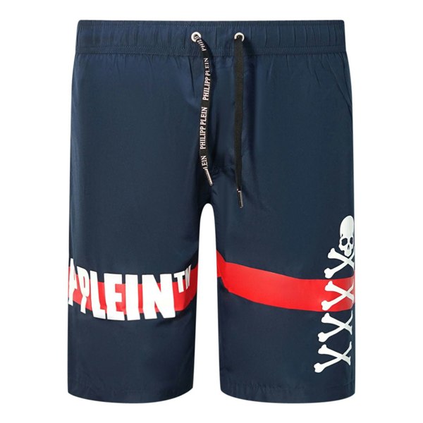 Philipp Plein TM Skull And Bones Swim Shorts - Navy